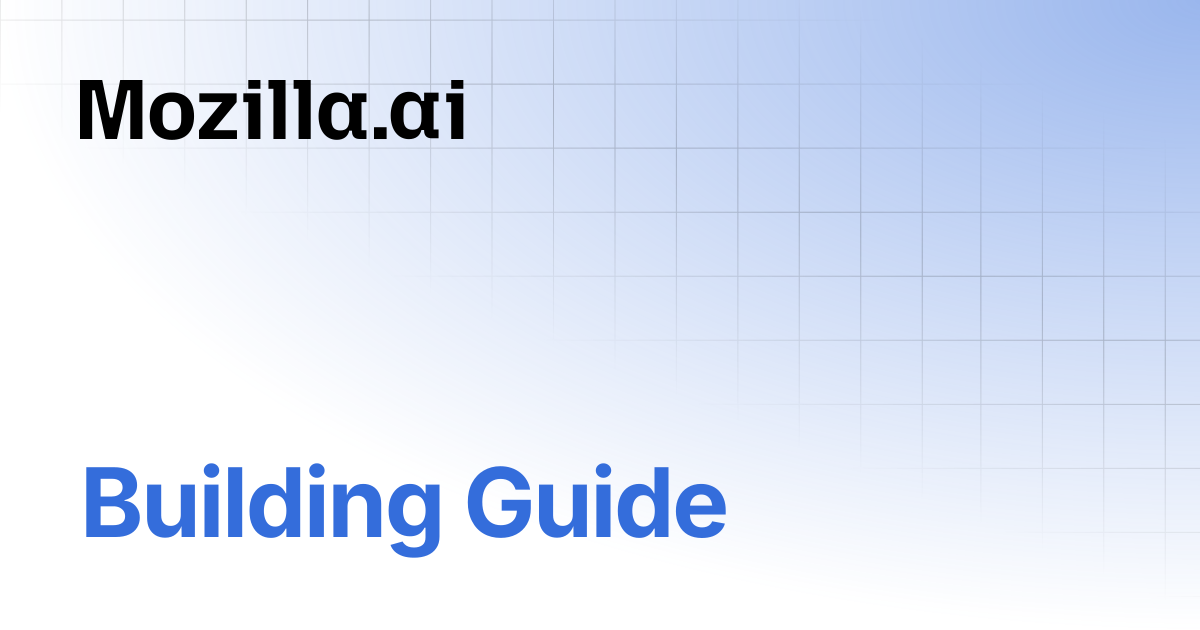 Building Guide | encoderfile | Mozilla.ai Docs